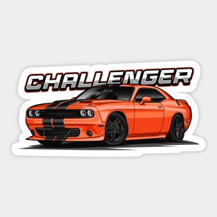 American Muscle Challenger (Go Mango) Sticker